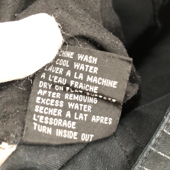 VTG Tripp NYC Pants Mens 44x32 Punk Rock Black Pinstriped Straight Leg Goth - Picture 12 of 13